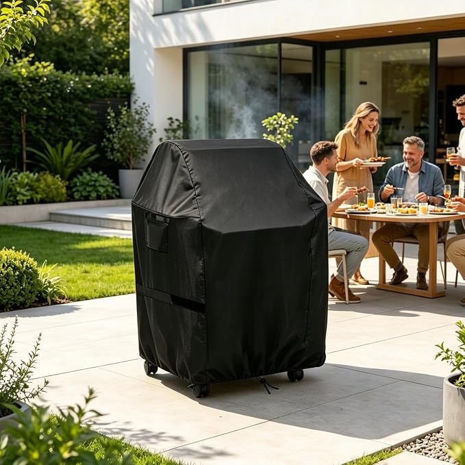 BBQ Grill Cover for Kitchenaid 2-Burner Gas Grill Models 720-0891B and 720-0891R, Waterproof 600D Outdoor Propane Barbecue Covers Smoker Covers- 28" L x 19" W x 44" H