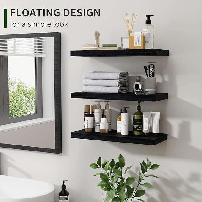 Marsmiles Wood Floating Shelves