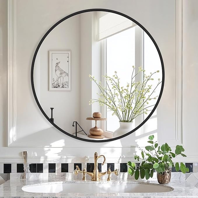 Black Frame Mirror, Bathroom Mirrors