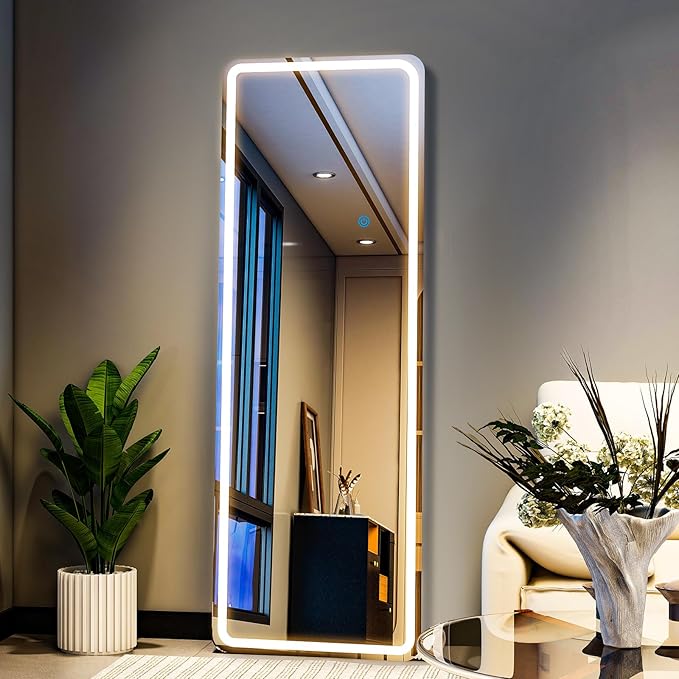Full Length Mirror with LED Lights, LED Mirrors Full Length Floor Mirror Full