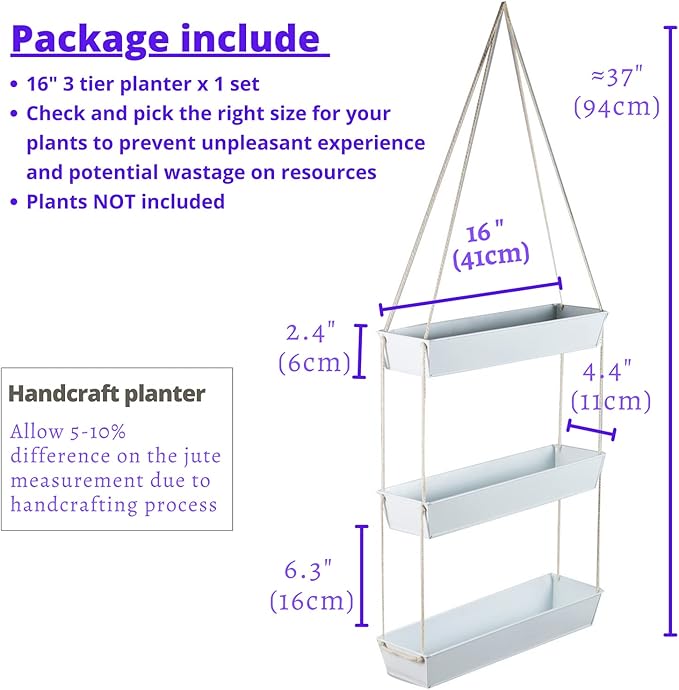LaLaGreen Hanging Wall Planter