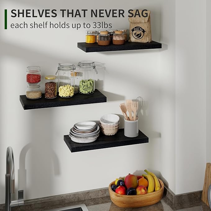 Marsmiles Wood Floating Shelves