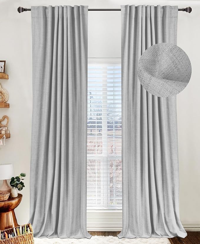 100% Blackout Shield Linen Blackout Curtains