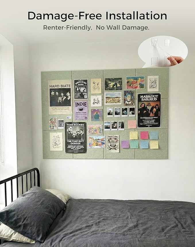 Aothia Felt Bulletin Board Tiles