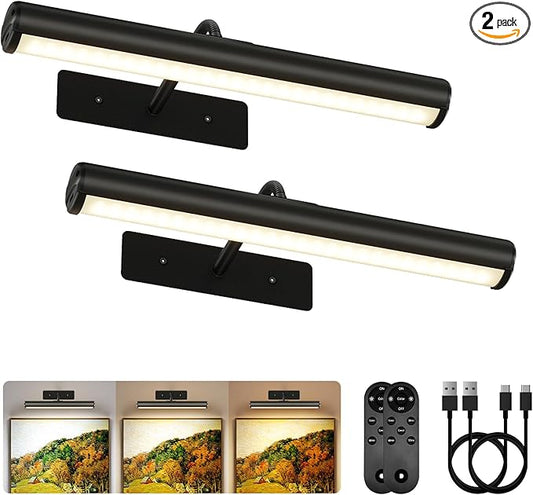 EZVALO 13Inch Wireless Picture Lights, 4000mAh Rechargeable Battery Art Lights