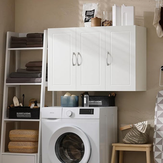 Haotian Wall Cabinet for Laundry Room, Wall Storage Medicine Cabinet for