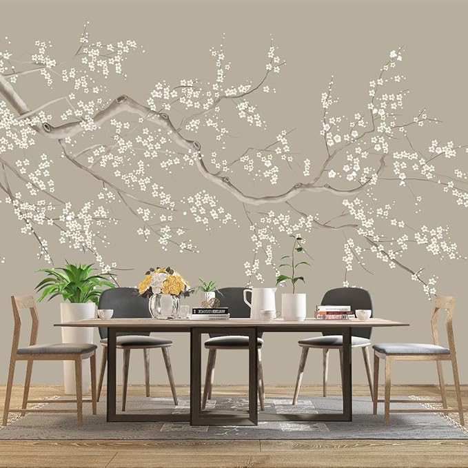 Chinese Style Plum Flower wallpeper Living Room Bedroom Office wall Mural