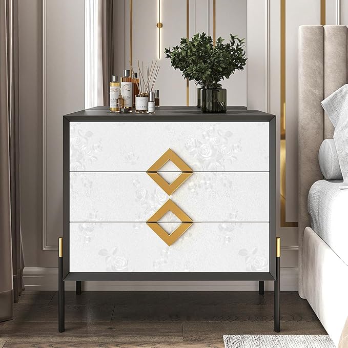 Erfoni White Embossed Peel and Stick Wallpaper Textured Floral Contact Paper