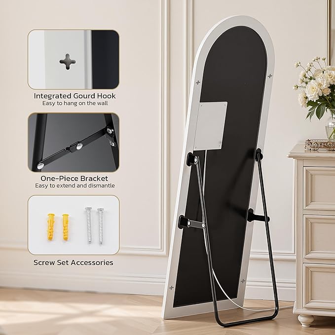 63"x20" Arched Full Length Mirror