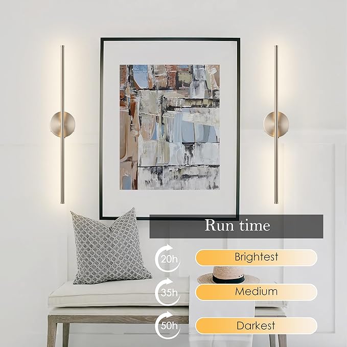 KARTOOSH Battery Operated Wall Sconces