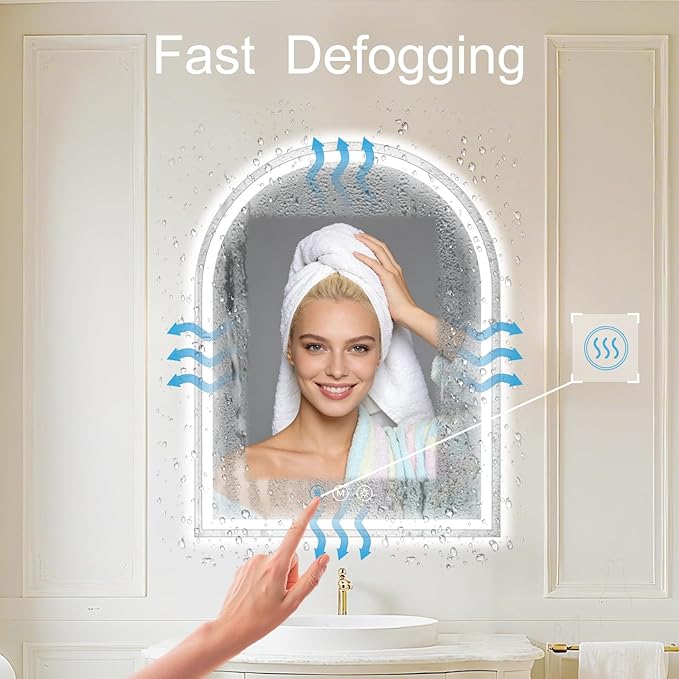 Arched LED Bathroom Mirrors