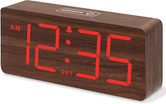 DreamSky Wooden Digital Alarm Clock