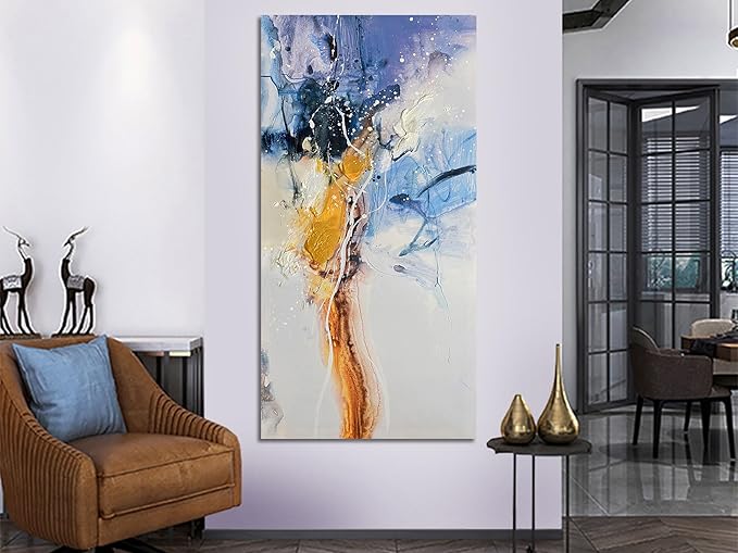 Ardemy Abstract Wall Art Modern Canvas Painting Living Room, Textured Bedroom