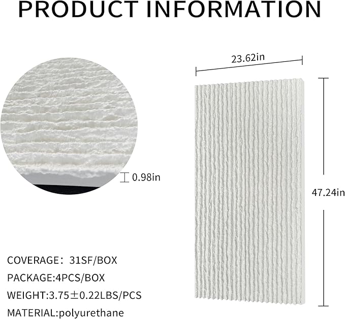 3D Faux Stone Wall Panels, Lightweight & Waterproof Accent Marble Flowing Stone