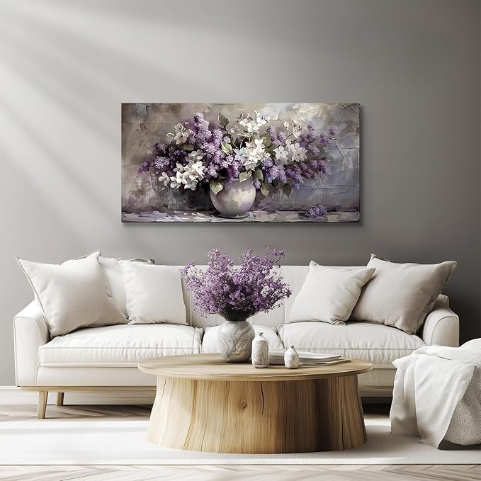 SERIMINO Large Wall Art for Living Room, Still Life Flowers Canvas Prints