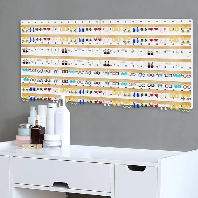 Peg Board, 6 Pack Metal Pegboard Panels White Pegboards Wall Organizer