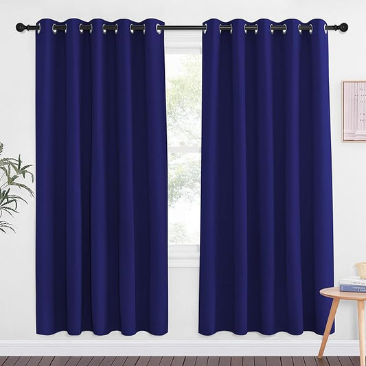NICETOWN Navy Blue Blackout Curtains