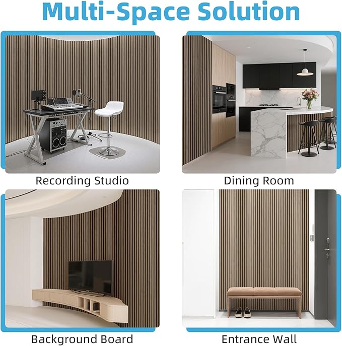 Art3d 1-Pack Acoustic Wood Slat Wall Panel