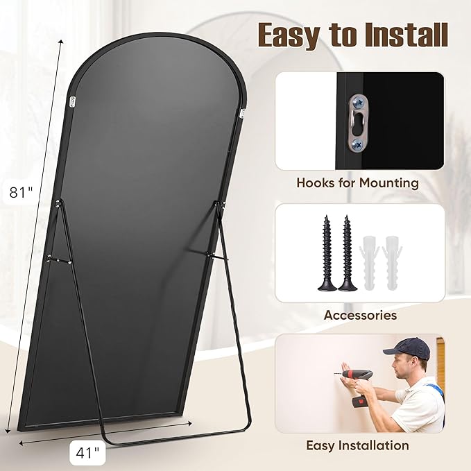 Full Length Mirror, Oversized Floor Mirrors, Leaning Free Standing Mirrors