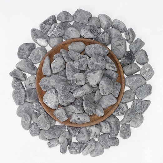 LOIOOJ Black Natural Gravel, 1-1.7 Inch Decorative Stones for Plants, Garden, and Landscaping – 40LB, Ideal for Walkways, Vases, Crafting, Home Decor, and Outdoor Landscaping