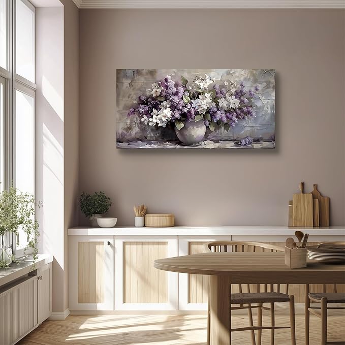 SERIMINO Large Wall Art for Living Room, Still Life Flowers Canvas Prints