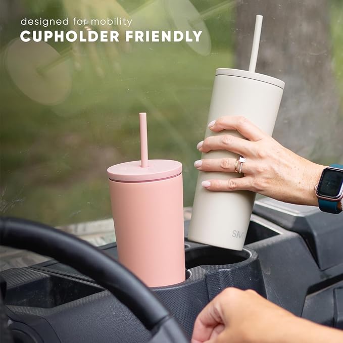 Simple Modern Classic Tumbler with Lid and Straw | Insulated Iced Coffee Cup Reusable Stainless Steel Water Bottle Travel Mug | Gifts for Women Men Her Him | 20oz | Tropical Wave