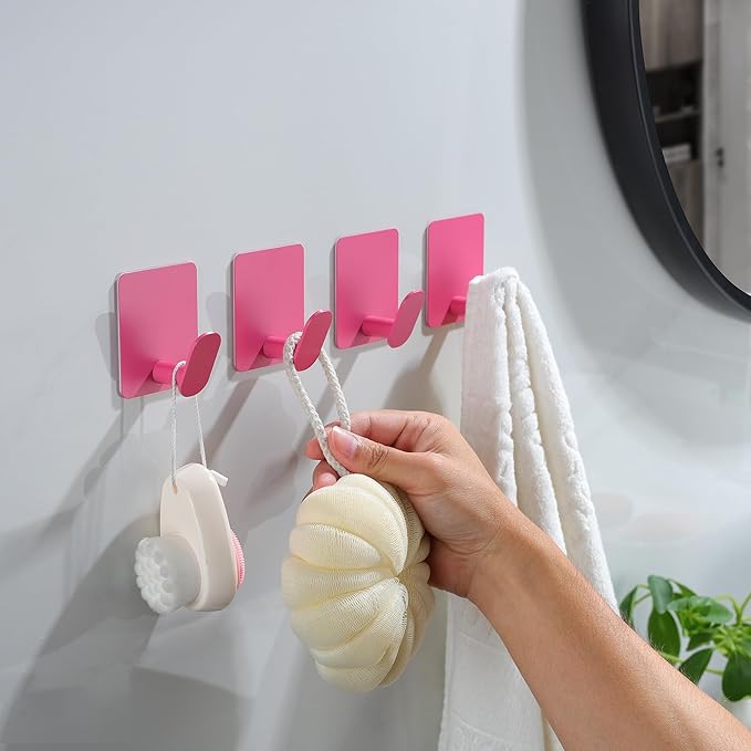 DELITON 4 Pack Hooks for Wall