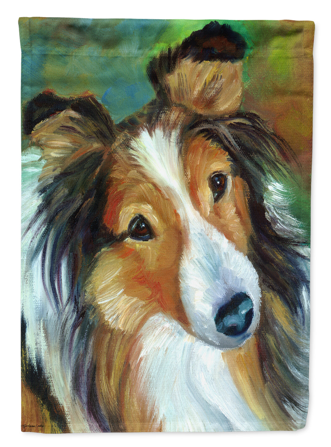 Sheltie Curiosity Garden Flag â Decorative Outdoor Yard Flag 7396GF