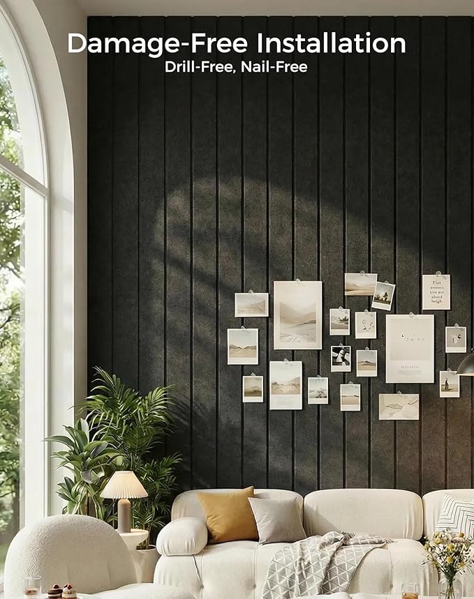 Aothia 12-Pack Felt Bulletin Board Tiles