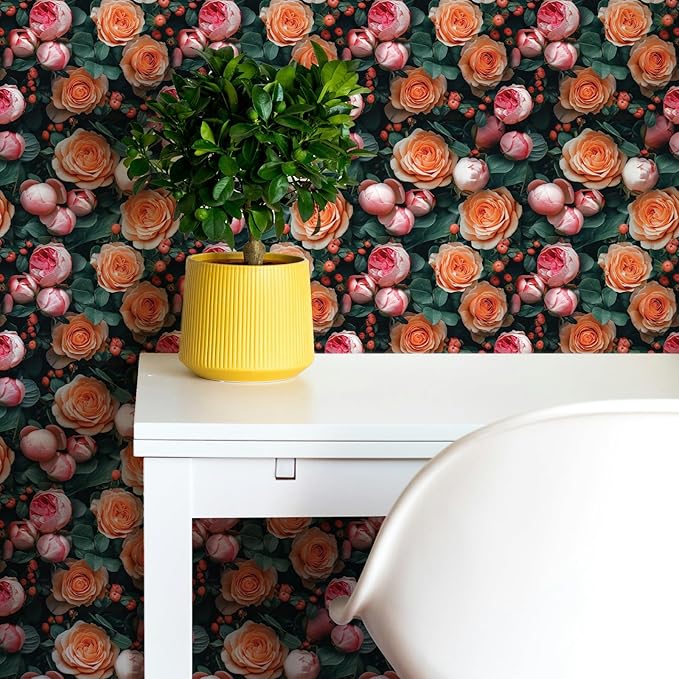 Main Street Peel and Stick Wallpaper Eco-Friendly Sheets 12 Pack, 11 X 16 Inch
