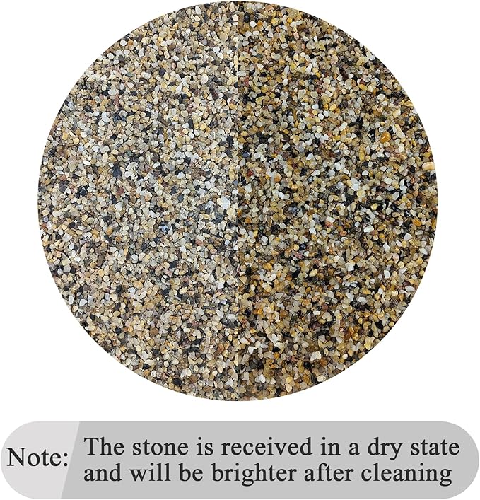 FANTIAN 40 lbs Aquarium Sand. 1/16 Inch Fish Tank Coarse Sand Pea Gravel for Aquarium, Terrariums, Vase Filler, Plant, Soil Drainage and Outdoor Gardens, Landscaping