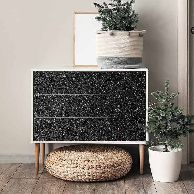 CRE8TIVE Glitter Wallpaper Border Sparkle Peel and Stick Wallpaper Fabric