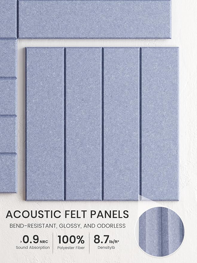 Bumusty Large Cork Board Alternative-36 x 24" Felt Bulletin Board Tiles