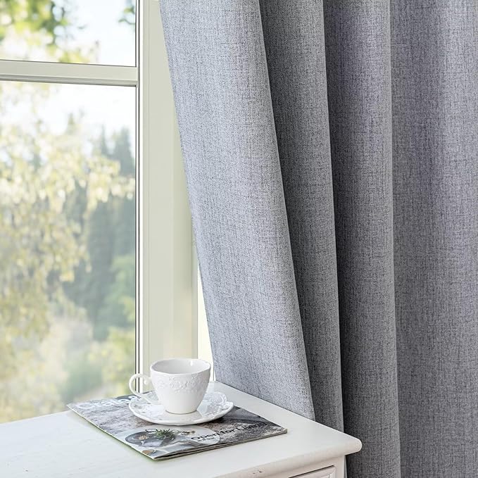 IGEMAEVE 100% Blackout Curtains 108 Inches Long