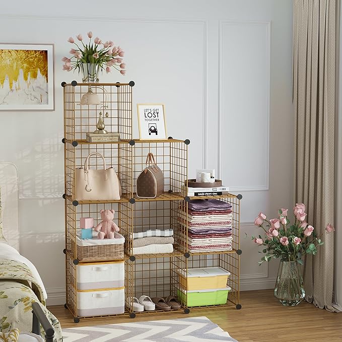 C&AHOME Wire Cube Storage, 9