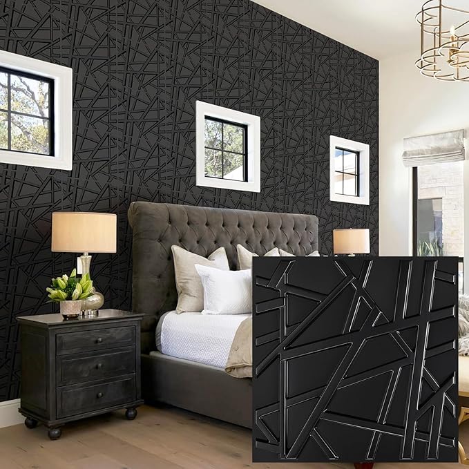 Heikki 30 Pack 3D Wall Panel for Interior Wall Décor, PVC Flower Textured Wall