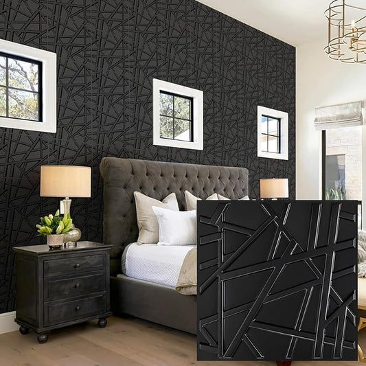 Heikki 30 Pack 3D Wall Panel for Interior Wall Décor, PVC Flower Textured Wall