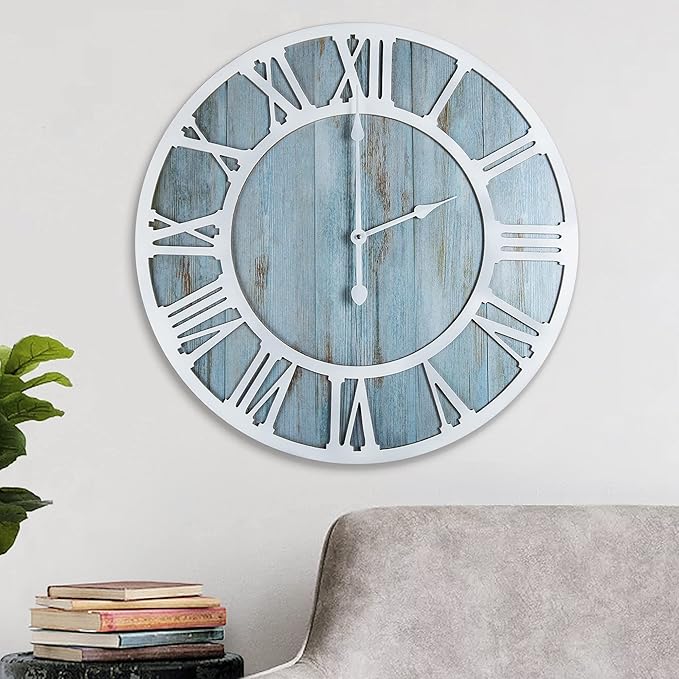 1st owned Wall Clocks for Living Room Decor, Round Silent Non Ticking, Modern
