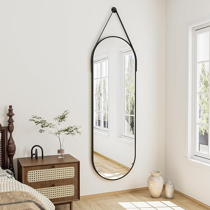 Full Length Mirror, Oval Wall Mounted Mirror