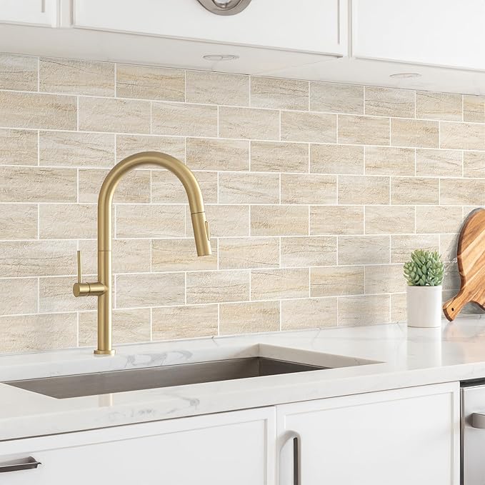 StyloVue 100 Pieces Peel and Stick Backsplash