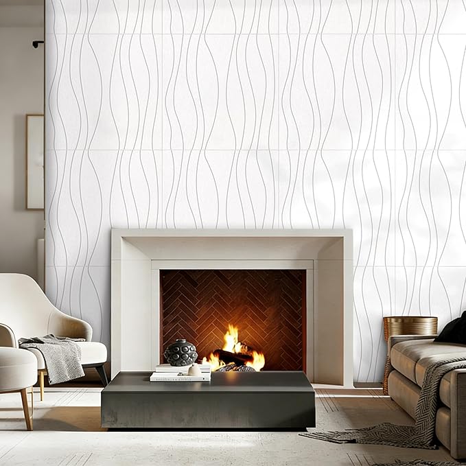 6 PCS Acoustic Panels, 23.6x23.6'' Self-Adhesive Soundproof Wall Panels
