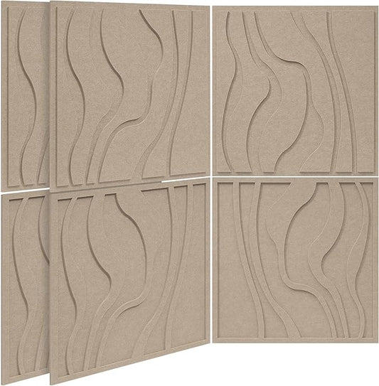 BUBOS Art Acoustic Wall Panels 6 Pack