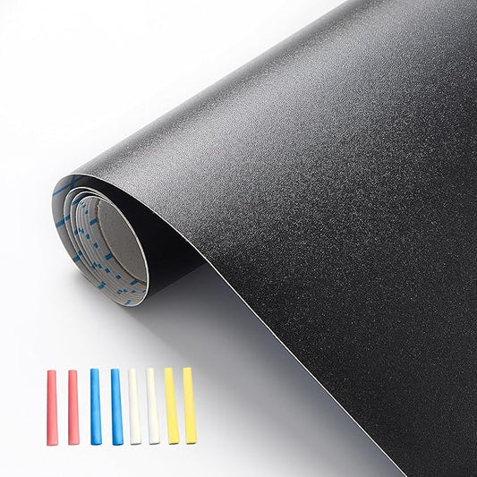 Chalkboard Wallpaper Peel and Stick, 17.5"x78.7" Blackboard Contact Paper Self