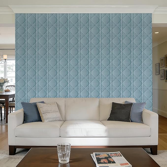 Velvet 3D wall Panels for Interior wall Decor Peel and Stick, Soundproof