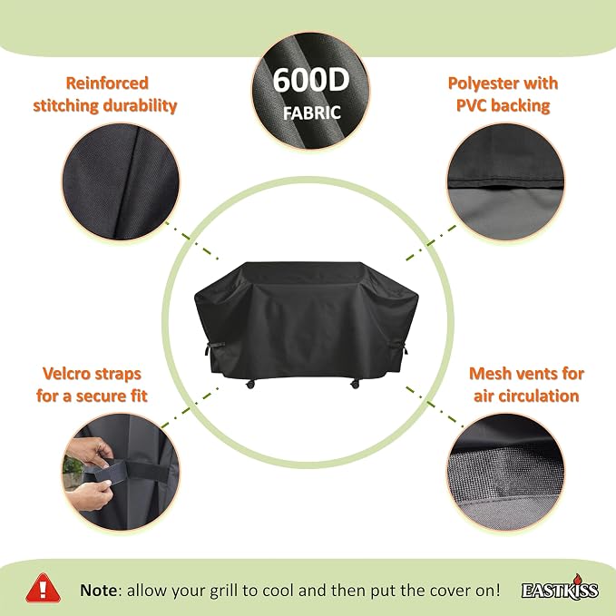 Grill Cover for Blackstone 44" 5 Burner Omnivore Griddle,Weber Slate 36" 4 Burner Flat Top Grill - Heavy Duty Waterproof Fade Resistant Grill Cover for Weber Slate 36 Griddle Accessories