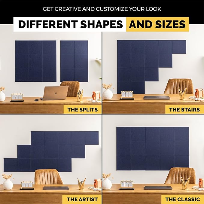 WALLHERO Large Cork Board Alternative | 15 Pack | Sizing Up to 59”x36”