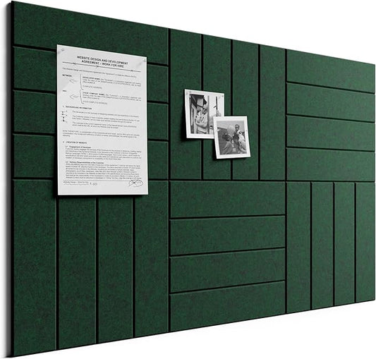 Bumusty Large Cork Board Alternative-36 x 24" Felt Bulletin Board Tiles