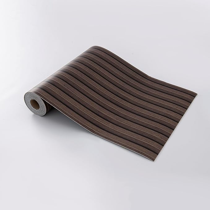 Peel and Stick PVC Slat Wall Panels, Wood Grain Self-Adhesive Soundproof
