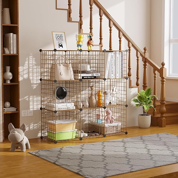 C&AHOME Wire Cube Storage, 9