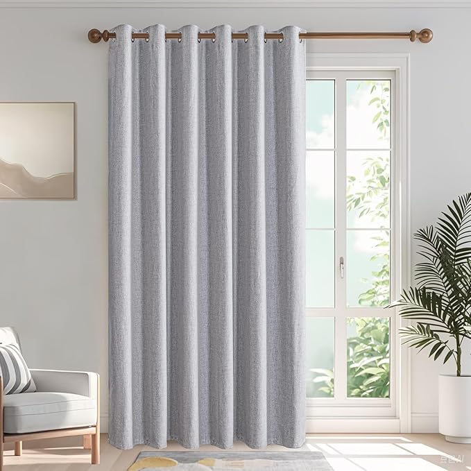 Blackout Curtains Customsize for Bedroom, 100% Black Out Curtains 1 Panel